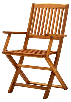 Produktbild von Klappbare Gartenstühle 4 Stück aus massivem Akazienholz