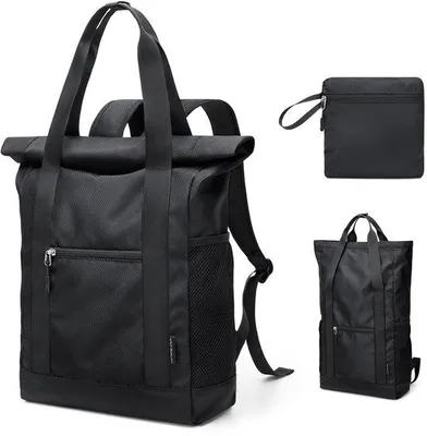Immagine prodotto di Zaino da viaggio leggero con chiusura a rotolo, 22 L, in nylon nero