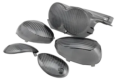 Zdjęcie produktu dla Szkła do kierunkowskazów i tylnego światła, czarne, przyciemniane, do skuterów Yamaha Neos 50, produkcja do 07/2007