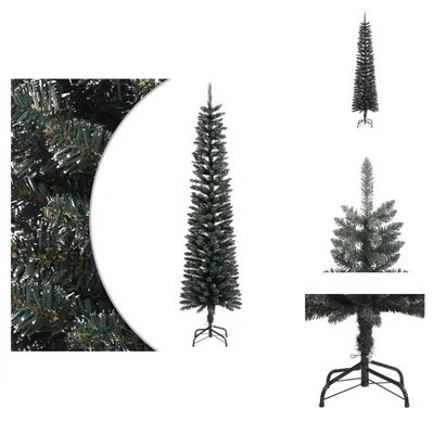 Obrázek produktu pro vidaXL Umělý vánoční stromek se stojanem slim green 240 cm PVC - Vánoční stromky