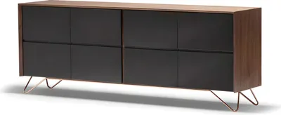 Produktbild von Elegante braune Holzkonsole im zeitlosen Design für Wohnzimmer