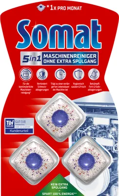 Produktbild von Somat Spülmaschinenreiniger 5in1 3 Stück