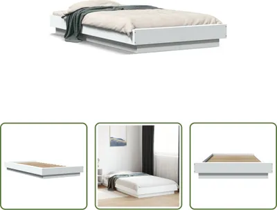 Immagine prodotto di The Living Store Struttura per letto bianca 100x200 cm in materiale ligneo