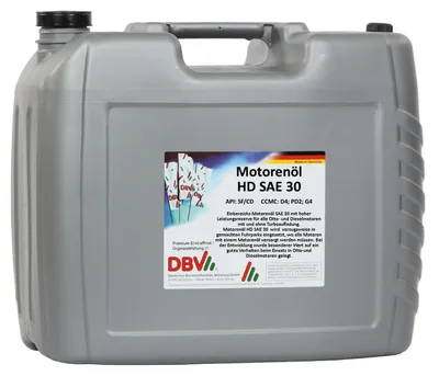 Produktbild von DBV Motorenöl HD SAE 30 20-Liter-Kanister