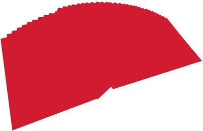 Produktbild von Folia - Color-Bastelkarton, 220g/ m², 50x70cm, 10 Bogen, Hochrot