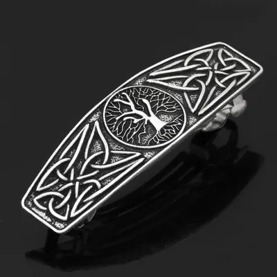 Produktbild von Mode Vintage Celtic Knot Haarspange Metall Barrettes Haarschmuck Muster graviert Kopfbedeckung Styling Geschenke für Frauen Mädchen