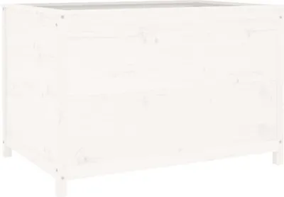 Produktbild von vidaXL Hochbeet Weiß 119,5x82,5x78 cm Massivholz Kiefer