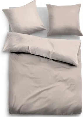 Produktbild von Tom Tailor 155x200/80x80 cm beige, Satin Bettwäsche