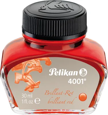 Produktbild von Pelikan Tinte 4001 im Glas rot Inhalt: 30 ml