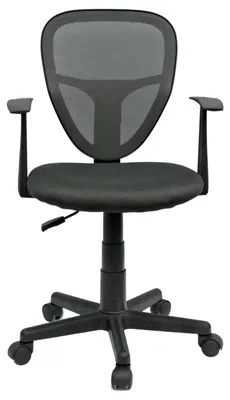 Produktbild von Schreibtischstuhl Kinder STUDIO ergonomisch, Grau - Kinderschreibtischstuhl für Kinderzimmer, drehbar und höhenverstellbar mit Armlehnen, atmungsaktiver Meshbezug [max. Belastbarkeit 100 kg]