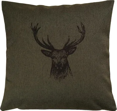 Produktbild von Kissenhülle - 40 x 40 cm - Moosgrün - Polyester - mit Reißverschluss