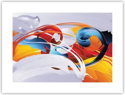 Produktbild von Poster - Poster ohne Rahmen - Abstraktion modern - 40x30 cm - Wand Bild - Wanddeko - Wandbilder - Kunstposter - Wandposter - Bilder - Kunstdruck - Wanddekoration - Wandbild - P2XAA40x30-3529