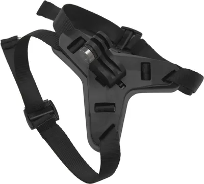 Obrázek produktu pro Držák na helmu, lehký protiskluzový držák na motocyklový řemen pro DJI Osmo Action 3 2 kamerové telefony, černý
