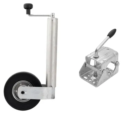 Produktbild von Stützrad mit Klemme WINTERHOFF ST60-V-255SB+KLE60 400 kg 60 mm 525–755 mm