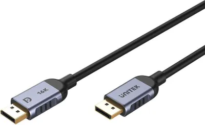 Produktbild von UNITEK C1628GY01-2M DisplayPort-Kabel Schwarz  Grau