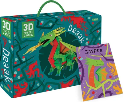 Image de Livre + Modèle 3D Dragon - 55pcs.