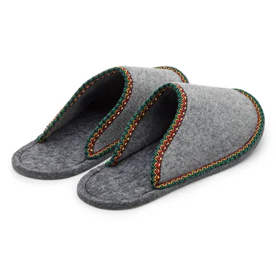 Produktbild von PANTOFFELMANN Gästepantoffel Herren Damen Gästehausschuh Filzpantoffel Hausschlappen Hausschuhe Pantoffel grau 36-39