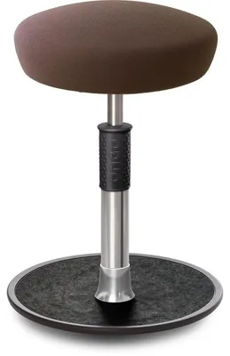 Produktbild von Sitz- Stehhocker Free Regular Hutsitz Gestrick Braun chrom /schwarz.