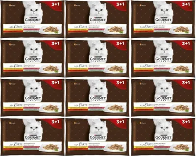 Produktbild von Purina Gourmet Perle A la Carte Geschmacksvielfalt 48 x 85g - Premium Nassfutter für Feinschmecker-Katzen