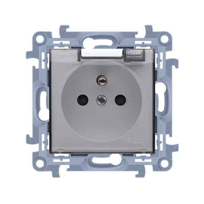 Produktbild von Einzelsteckdose mit Erdung IP44 weiß SIMON 10 CGZ1BU.01/11A Kontakt-Simon