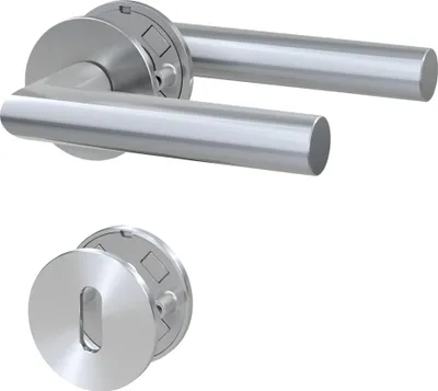 Produktbild von BASI - Rosetten-Garnitur - ZB 3220 - 3 mm Magnet-Flachrosetten - Edelstahl - Buntbart Lochung - 7308-3108
