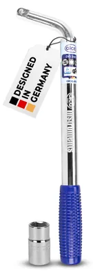 Obrázek produktu pro alca® Univerzální klíč na matice kol 21/22 mm výsuvný 35 - 53 cm s protiskluzovou plastovou rukojetí Čtyřhran 1/2 palce včetně 21 mm nástrčné hlavice