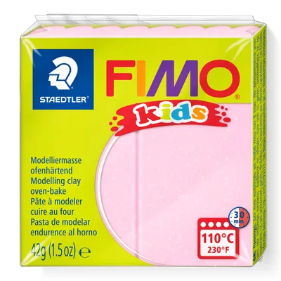 Produktbild von STAEDTLER FIMO kids 8030 ofenhärtende Modelliermasse Einzelprodukt, 42g, perlglanz rosa