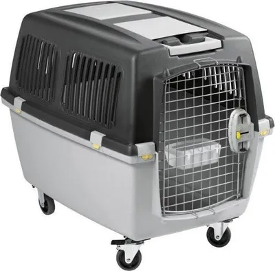 Immagine prodotto di Trasportino per cani Kerbl Gulliver Mega, 70 x 50 x 51 cm, grigio