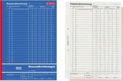 Image de Herlitz décompte de caisse A4 502 2x 50 feuilles