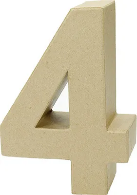 Produktbild von Pracht Creatives Hobby GmbH Zahl 4 Sonstige Sonstige