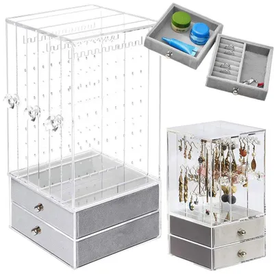 Produktbild von Gugita Schmuckorganisator Casket Display Elegante Aufbewahrungsbox für Ohrringe