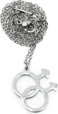 Produktbild von Männersymbole Kette Miniblings 45cm Anhänger Halskette Homouell LGBTQ+ gay schwul