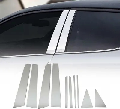 Obrázek produktu pro Obložení sloupku B sloupku C sloupku dveří pro Seat Ibiza 2017-2021 chromované stříbrné 10x