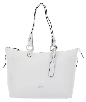 Produktbild von PICARD Schultertasche mit Laptopfach Java Shopper White Lily weiß