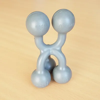 Produktbild von Mr. Flint Gnubbel 2/3, grau, Gummi, 50 mm, 88 mm, 80 g