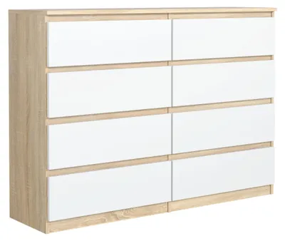 Immagine prodotto di Comodino pratico da 120 cm con 6 cassetti e ampio spazio di archiviazione