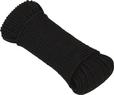 Obrázek produktu pro vidaXL Pracovní lano černé 5 mm 50 m Polyester