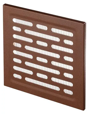 Produktbild von Awenta MN1BR Metall Lüftungsgitter Braun 14x14 cm