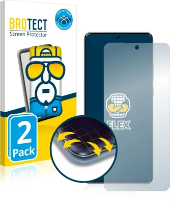 Produktbild von 2x BROTECT Fullscreen Schutzfolie für Huawei P50 Pro Displayschutz Folie Fullcover Klar Transparent