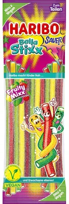 Zdjęcie produktu dla HARIBO Balla Stixx Fruity Mixx z kwaśnym nadzieniem wegańskie 175g