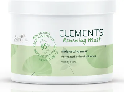 Produktbild von Wella Elements Renewing, 500 ml, Frauen, Alle Haare, Alle Farben, Feuchtigkeitsspendend, Weichmachend, Reparatur, Glanz, Topf