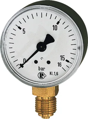 Produktbild von Riegler Manometer stehend 63mm 0-10bar G1/4