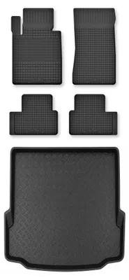 Immagine prodotto di Tappetini a vasca + bagagliaio per BMW Serie 3 E46 1998-2005 berlina 5 pezzi