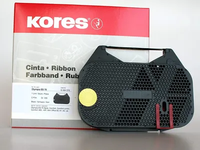 Produktbild von Kores Farbband für OLYMPIA ES 70 Carbon schwarz