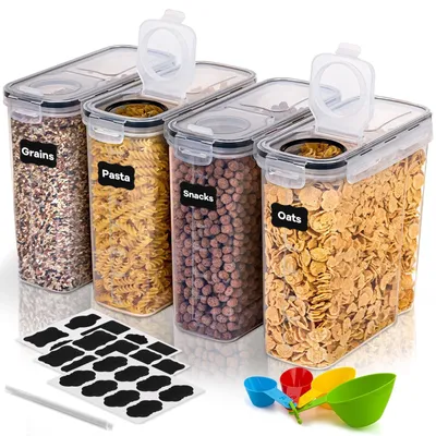 Immagine prodotto di Set di 4 contenitori ermetici per alimenti da 4 litri, in plastica