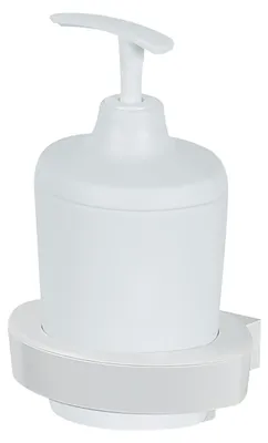 Produktbild von Seifenspender mit Halter spirella Lemon weiß