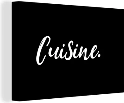 Produktbild von OneMillionCanvasses® - Leinwandbilder - 150x100 cm, Sprichwörter - Zitate - Kochen, Wandbilder Kunstdruck Wanddekoration - Foto auf Leinwand - Gemälde auf Holzrahmen