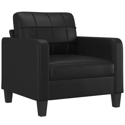 Produktbild von vidaXL Sessel Schwarz 60 cm Kunstleder