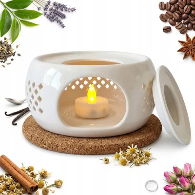 Obrázek produktu pro SOKOMEDICA Premium Pluss Porcelánový ohřívač na konvici na svíčku bílý