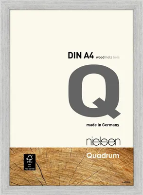 Produktbild von nielsen Holz Bilderrahmen Quadrum, 21x29,7 cm (A4), Silber